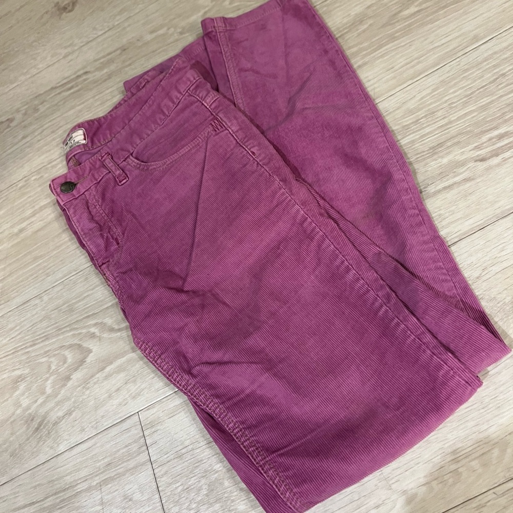 Rare Free People Vintage Fuschia Corduroy Pants